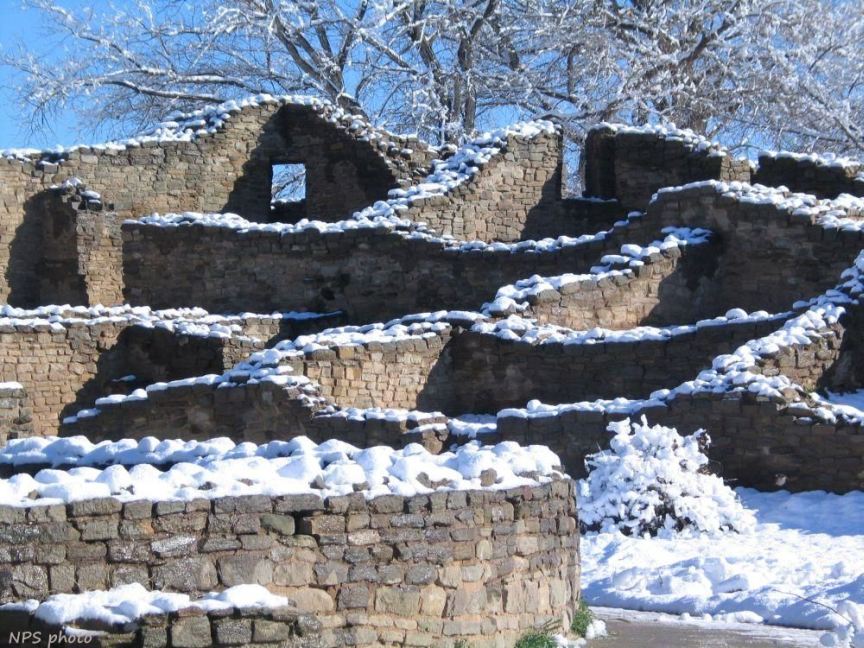 Aztec Ruins in winter