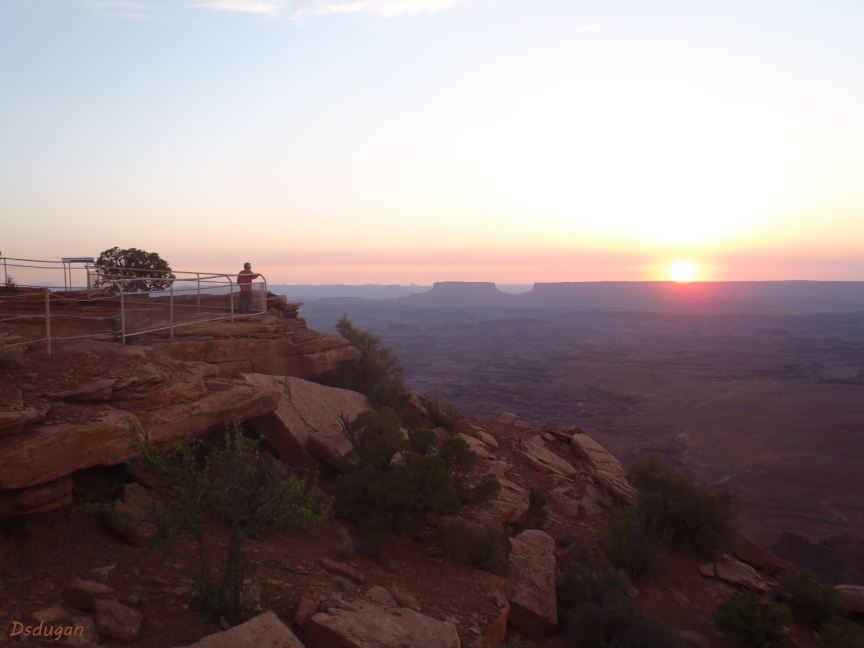 View from Needles overlook at sunset