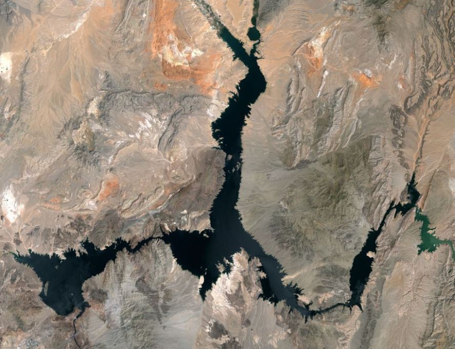 Lake Mead Satellite View in 2000