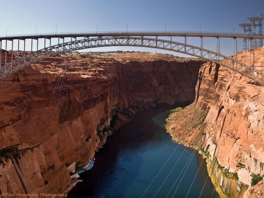 Glen Canyon Dam Bridge Pano