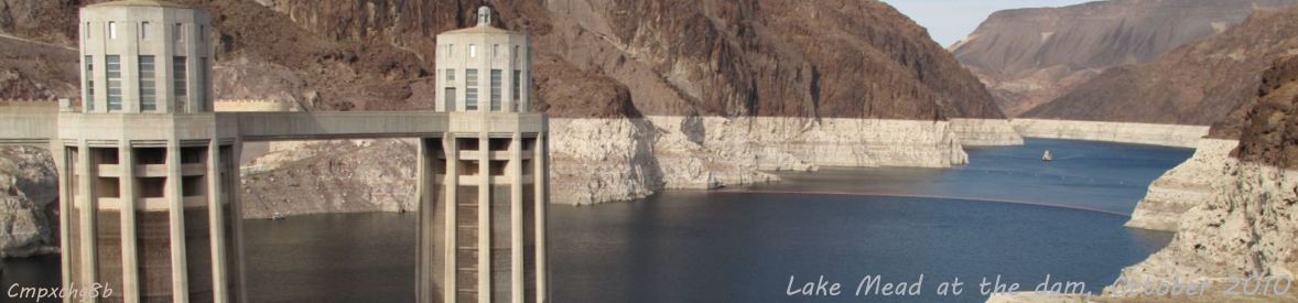 Lake Mead at Hoover Dam in 2010
